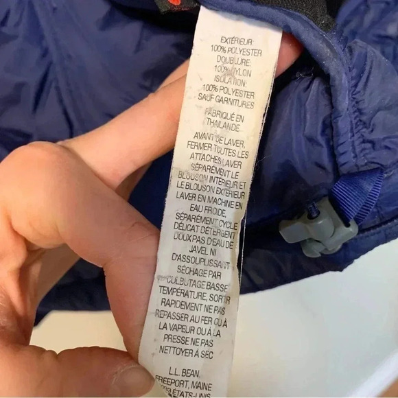 L.L.  Bean blue navy 3 in 1 jacket - Picture 13 of 16